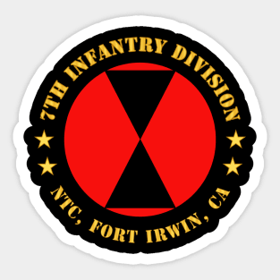 7th Infantry Division - NTC Fort Irwin CA Sticker